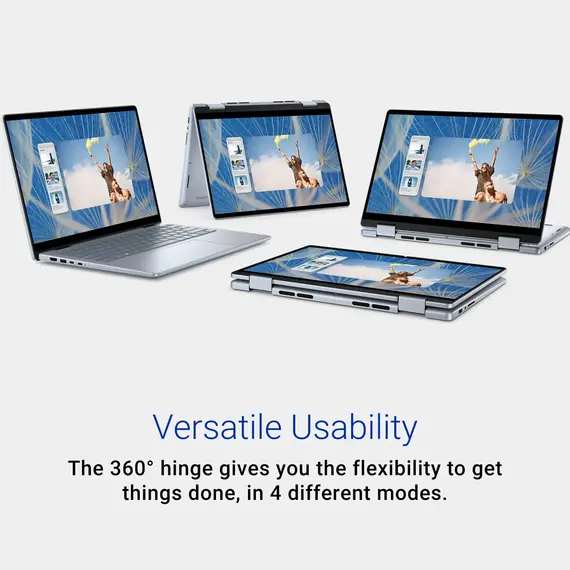 Dell – Inspiron 14” 2-in-1 Touch Laptop – Intel Core 7 Processor – 16GB Memory – 1TB SDD - Ice Blue i7440-7304BLU-PUS, 2 image