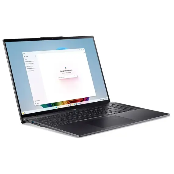 Acer - Swift 16 AI - 16" 3K OLED Touch Laptop - Copilot+ PC – Intel Core Ultra 7 Series 2 – 16GB Memory – 1TB SSD - Ice Black, 3 image