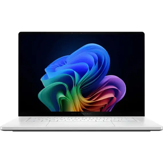 ASUS - ROG Zephyrus G16 - 16" OLED 240Hz Gaming Laptop - Copilot+ PC - AMD Ryzen AI 9 HX - 32GB Memory - NVIDIA RTX 4070 - 2TB - Platinum White