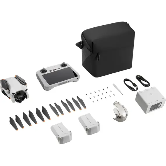 DJI - Mini 3 Fly More Combo Drone and Remote Control with Built-in Screen (DJI RC) - Gray, 4 image