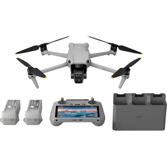 Top ponuda DJI - Air 3 Fly More Combo Drone and RC 2 Remote Control with Built-in Screen - Gray - LaptopPlaza uvoz i distribucija laptopova, projektora i druge IT opreme