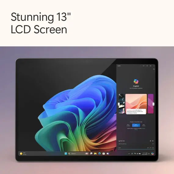 Microsoft - Surface Pro - Copilot+ PC - 13” - Snapdragon X Plus - 16GB Memory - 512GB SSD - Device Only (11th Edition) - Black, 4 image