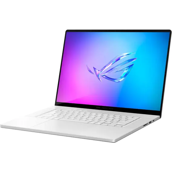 ASUS - ROG Zephyrus G16 - 16" OLED 240Hz Gaming Laptop - Copilot+ PC - AMD Ryzen AI 9 HX - 32GB Memory - NVIDIA RTX 4070 - 2TB - Platinum White, 3 image