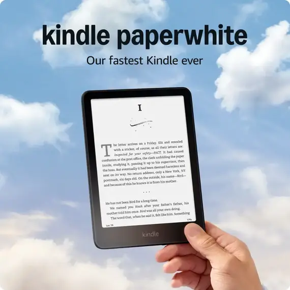 Amazon - Kindle Paperwhite (16 GB) – Our fastest Kindle ever, with new 7" glare-free display and weeks of battery life - 2024 - Black, 2 image
