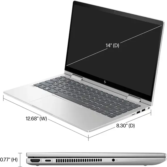 HP - Envy 2-in-1 14" Full HD Touch-Screen Laptop - Intel Core 5 - 8GB Memory - 512GB SSD - Natural Silver, 10 image