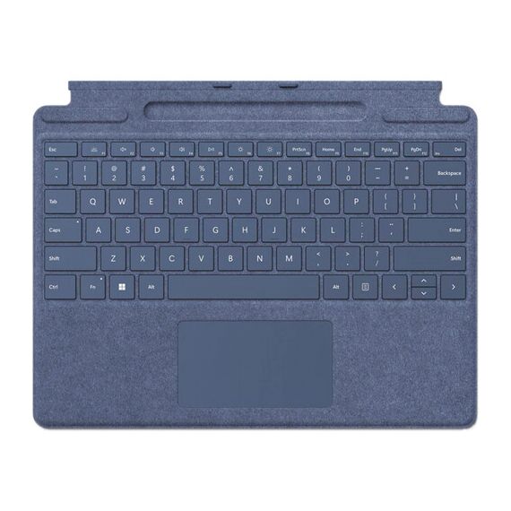 Microsoft Surface Pro Keyboard for Surface Pro 9 and 8 with Pen Storage, Alcantara Material, Sapphire Isporuka odmah, Style: Direct, Set: Keyboard with Pen Storage, Color: Sapphire
