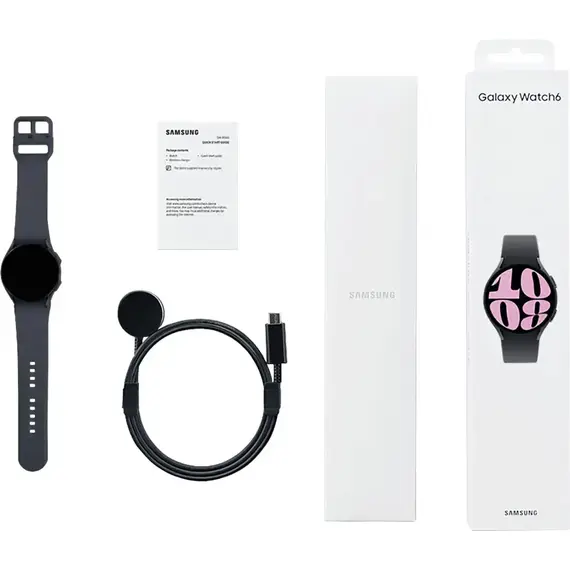 Samsung - Galaxy Watch6 Aluminum Smartwatch 40mm BT - Graphite, 2 image