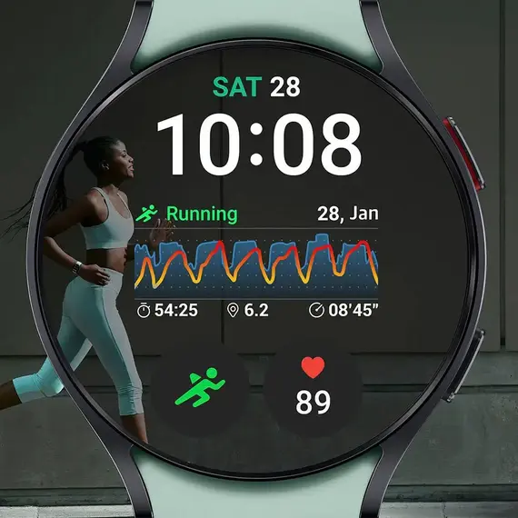 Samsung - Galaxy Watch6 Aluminum Smartwatch 40mm BT - Graphite, 4 image