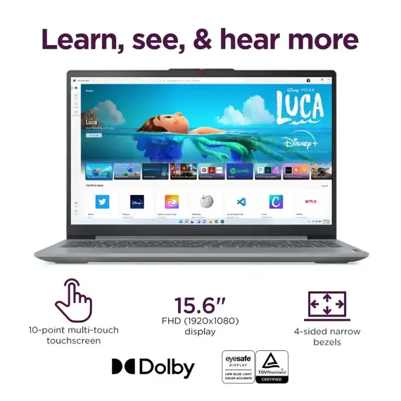 Top ponuda Lenovo - IdeaPad Slim 3 15.6" Full HD Touchscreen Laptop - AMD Ryzen 7 5825U - 16GB Memory - 512GB SSD - Arctic Grey, 4 image - LaptopPlaza uvoz i distribucija laptopova, projektora i druge IT opreme