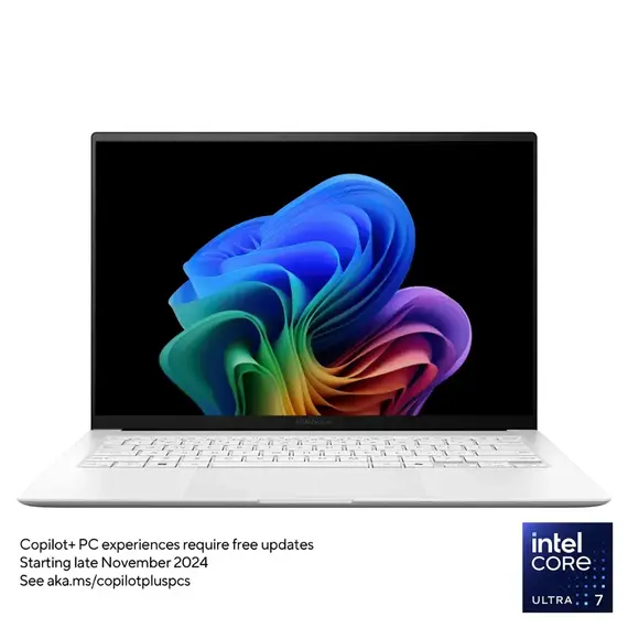 ASUS - Zenbook S 14 14" 3K OLED Touch Laptop - Copilot+ PC - Intel Core Ultra 7 Series 2 with 32GB Memory - 1TB SSD - Scandinavian White, 2 image