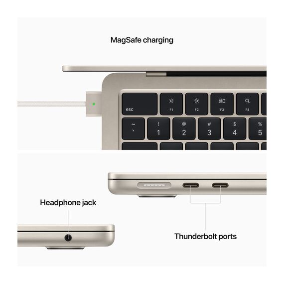 Apple 13" MacBook Air (M2, Starlight), 6 image