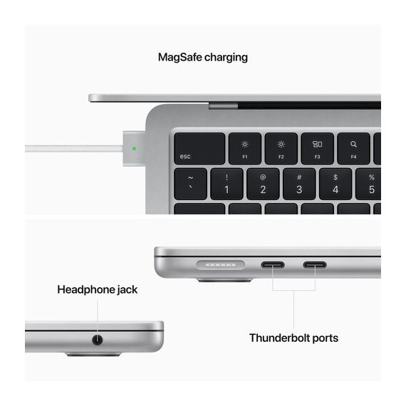 Apple 13" MacBook Air (M2, Silver), 7 image