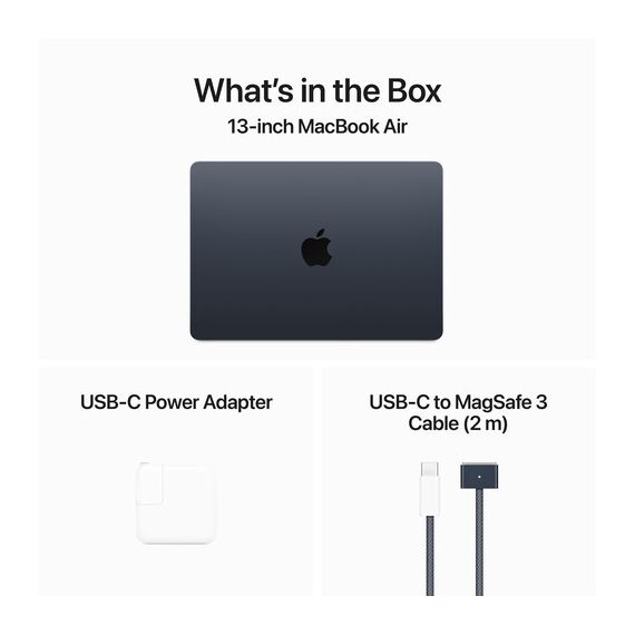 Apple 13" MacBook Air 24GB 512GB (M3, Midnight) MC8Q4ZE/A, 7 image