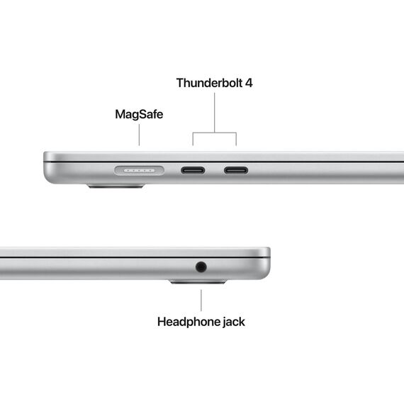 Apple 15" MacBook Air 16GB 256GB (M4, 10-Core GPU | 16-Core Neural Engine, Silver) MW1G3ZE/A, Ram: 16GB, Velicina hard diska: 256GB, Display: od 15-15.9 inch, Color: Silver, Video adapter: 10-Core GPU | 16-Core Neural Engine, Tip procesora: Apple M4 10-Core Chip, 3 image