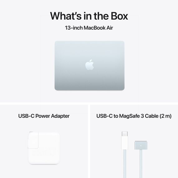 Apple 13" MacBook Air 32GB 2TB (M4, 10-Core GPU | 16-Core Neural Engine, Sky Blue) Z1H7000RZ, Ram: 32GB, Velicina hard diska: 2TB, Display: od 13-13.9 inch, Color: Sky Blue, Video adapter: 10-Core GPU | 16-Core Neural Engine, 5 image