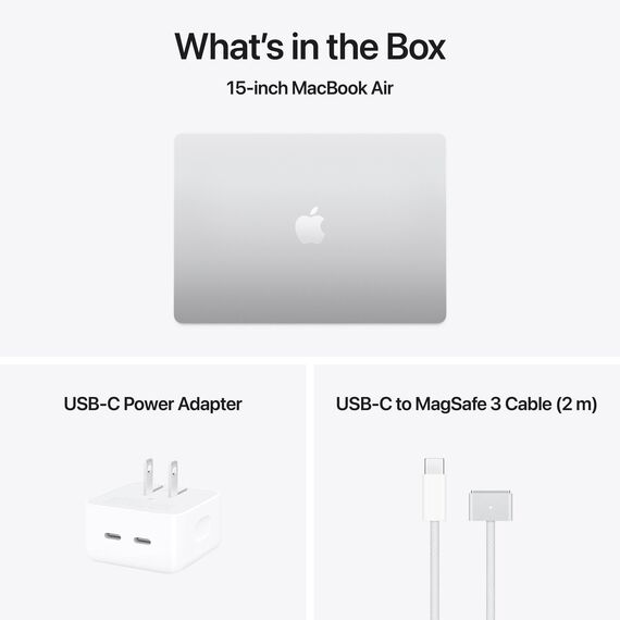 Apple 15" MacBook Air 16GB 1TB (M4, 10-Core GPU | 16-Core Neural Engine, Silver) Z1DB000FM, Ram: 16GB, Velicina hard diska: 1TB, Display: od 15-15.9 inch, Color: Silver, Video adapter: 10-Core GPU | 16-Core Neural Engine, Tip procesora: Apple M4 10-Core Chip, 5 image