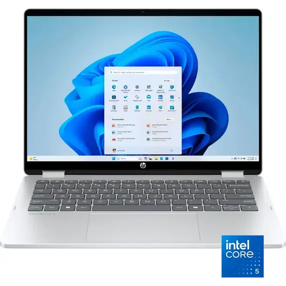 HP - OmniBook 5 Flip 2-in-1 14" 2K Touch-Screen Laptop - Intel Core 5 - 8GB Memory - 512GB SSD - Glacier Silver