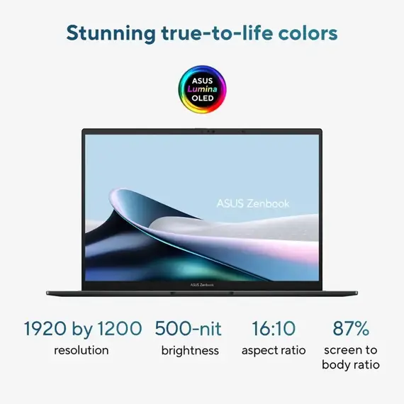 ASUS - Zenbook 14 14" FHD+ OLED Touch Screen Laptop - Intel Core Ultra 9 - 32GB RAM - 1TB SSD - Jasper Gray, 2 image