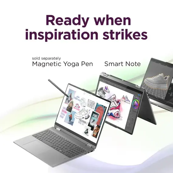 Lenovo - Yoga 7i 2-in-1 - Copilot+ PC - 16" 2K Touchscreen Laptop - Intel Core Ultra 7 Processor - 16GB Memory - 1TB SSD - Luna Grey, 3 image