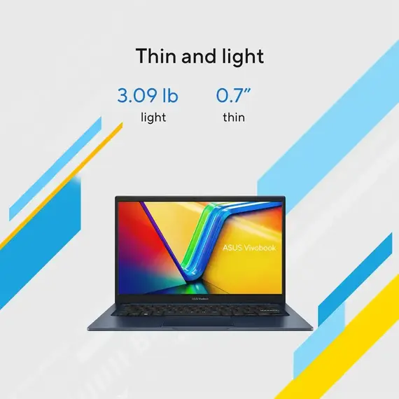 Top ponuda ASUS - Vivobook 14 14" FHD Laptop - Intel Core i7 - 12GB Memory - 512GB SSD - Quiet Blue, 4 image - LaptopPlaza uvoz i distribucija laptopova, projektora i druge IT opreme