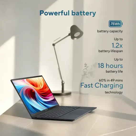 ASUS - Zenbook 14 14" FHD+ OLED Touch Screen Laptop - Intel Core Ultra 9 - 32GB RAM - 1TB SSD - Jasper Gray, 4 image