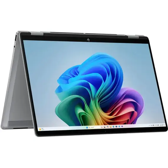 HP - OmniBook X Flip 2-in-1 - Copilot+ PC - 14" 2K Touch-Screen Laptop - AMD Ryzen AI 5 - 16GB Memory - 512GB SSD - Meteor Silver, 6 image