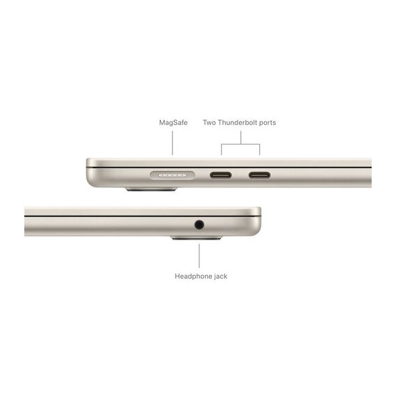 Top ponuda Apple 15" MacBook Air 16GB 256GB (M3, Starlight), 6 image - LaptopPlaza uvoz i distribucija laptopova, projektora i druge IT opreme