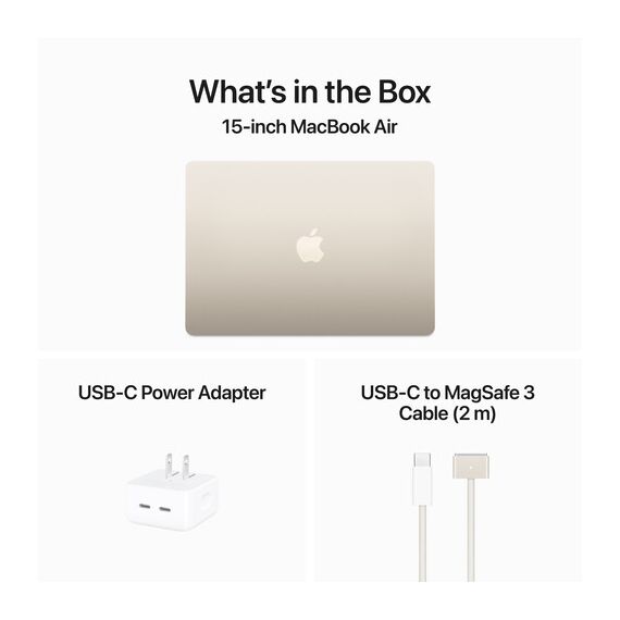 Top ponuda Apple 15" MacBook Air 16GB 256GB (M3, Starlight), 7 image - LaptopPlaza uvoz i distribucija laptopova, projektora i druge IT opreme