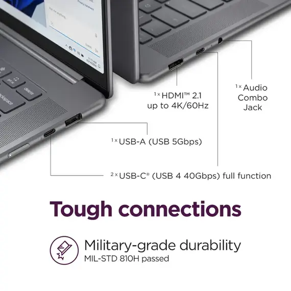 Lenovo - Yoga Slim 7i Aura Edition - Copilot+ PC - 15.3” 3K 120Hz Touchscreen Laptop - Intel Core Ultra 7 - 32GB Memory - 1TB SSD - Luna Grey, 8 image
