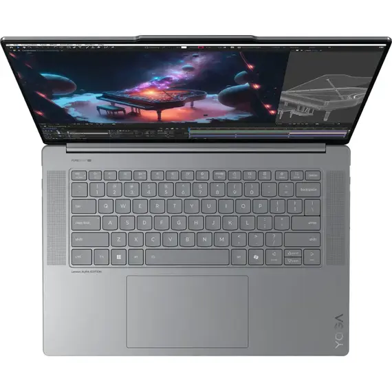 Lenovo - Yoga Slim 7i Aura Edition - Copilot+ PC - 15.3” 3K 120Hz Touchscreen Laptop - Intel Core Ultra 7 - 32GB Memory - 1TB SSD - Luna Grey, 9 image