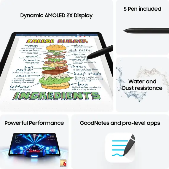 Top ponuda Samsung - Galaxy Tab S9+ - 12.4" 256GB - Wi-Fi - with S-Pen - Graphite, 5 image - LaptopPlaza uvoz i distribucija laptopova, projektora i druge IT opreme