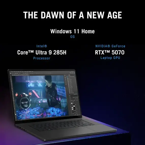 ASUS - ROG Zephyrus G16 16" OLED 2.5K 240Hz Gaming Laptop - Intel Core Ultra 9 - 16GB RAM - NVIDIA GeForce RTX 5070 - 1TB SSD - Eclipse Gray, 9 image