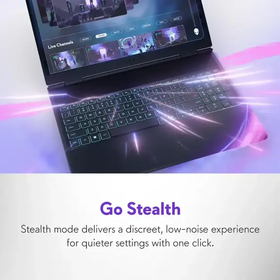 Alienware - 16X Aurora 16" 240Hz Gaming Laptop WQXGA - Intel Core Ultra 9 275HX with 32GB Memory - NVIDIA GeForce RTX 5060 - 1TB SDD - Blue, 3 image