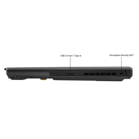 ASUS - TUF Gaming F16 16" 144Hz FHD+ Gaming Laptop - Intel Core 5 210H with 8GB Memory - NVIDIA GeForce RTX 4050 - 512GB SSD - Mecha Gray, 6 image