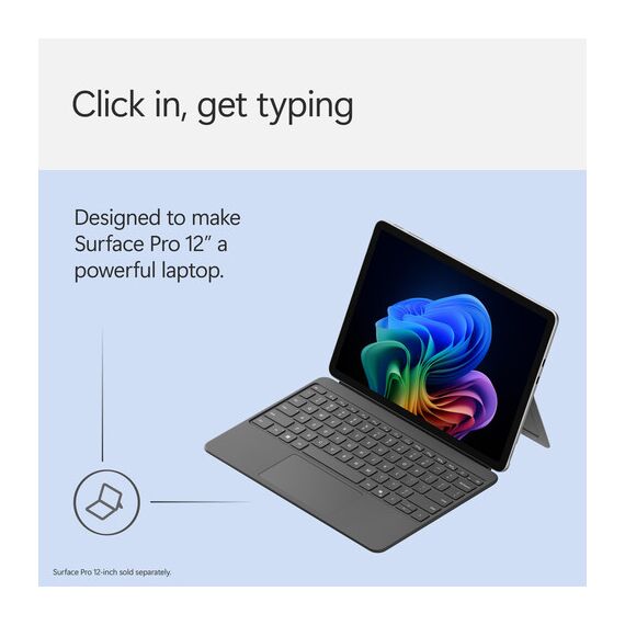 Microsoft 12" Surface Pro Keyboard Cover (Slate), 3 image