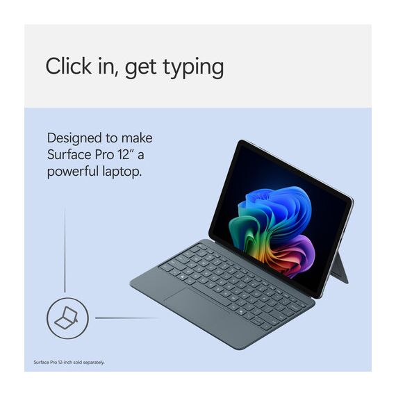 Microsoft 12" Surface Pro Keyboard Cover (Ocean) EP2-32750, 2 image