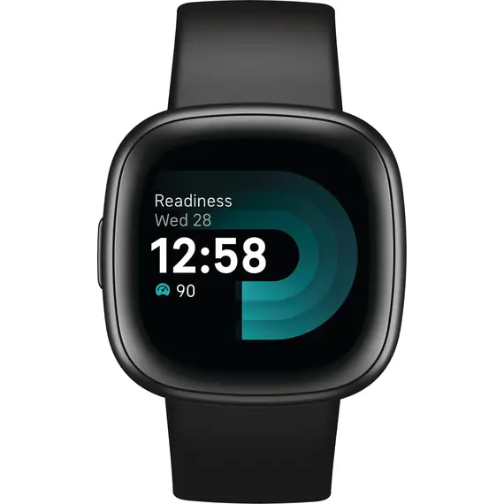 Fitbit - Versa 4 Fitness Smartwatch - Graphite - (2022), Color: Graphite