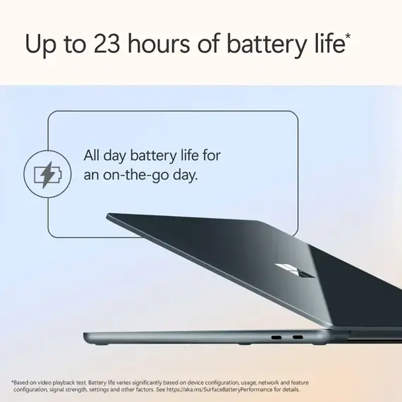 Microsoft - Surface Laptop - Copilot+ PC - 13" Touch-Screen - Snapdragon X Plus - 16GB - 512GB UFS (Latest Model) - Ocean, 11 image