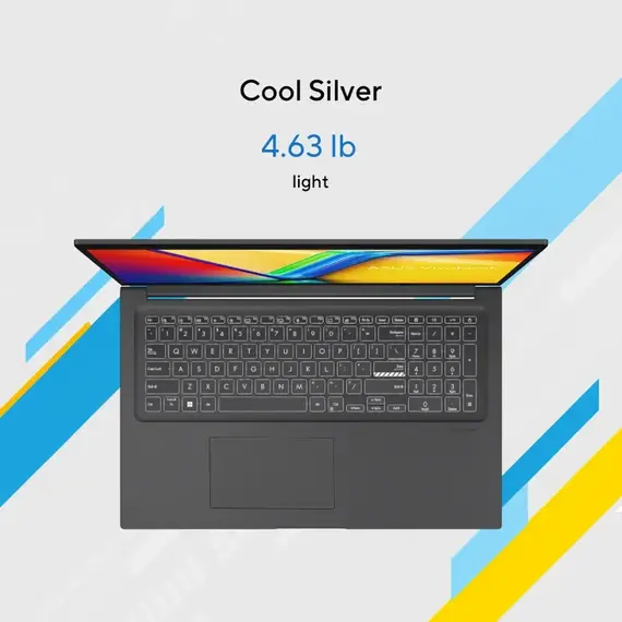 ASUS - Vivobook 17 17.3" FHD Laptop - Intel Core i7-1355U with 16GB RAM - 1TB SSD - Cool Silver, 7 image