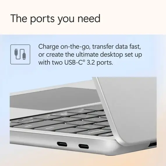 Microsoft - Surface Laptop - Copilot+ PC - 13" Touch-Screen - Snapdragon X Plus - 16GB - 256B UFS (Latest Model) - Platinum, 8 image