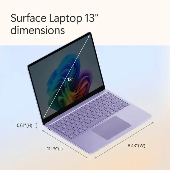 Microsoft - Surface Laptop - Copilot+ PC - 13" Touch-Screen - Snapdragon X Plus - 16GB - 512GB UFS (Latest Model) - Violet, 5 image