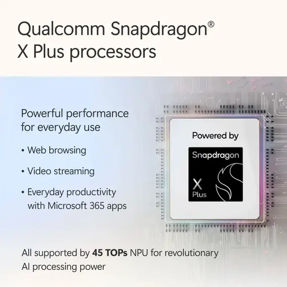 Microsoft - Surface Laptop - Copilot+ PC - 13" Touch-Screen - Snapdragon X Plus - 16GB - 256B UFS (Latest Model) - Platinum, 6 image