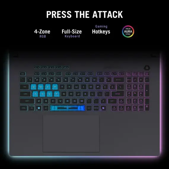 ASUS - ROG Strix G18 18" 2.5K 240Hz Gaming Laptop - Intel Core Ultra 9 HX - 32GB RAM - NVIDIA GeForce RTX 5080 - 2TB SSD - Eclipse Grey, 7 image