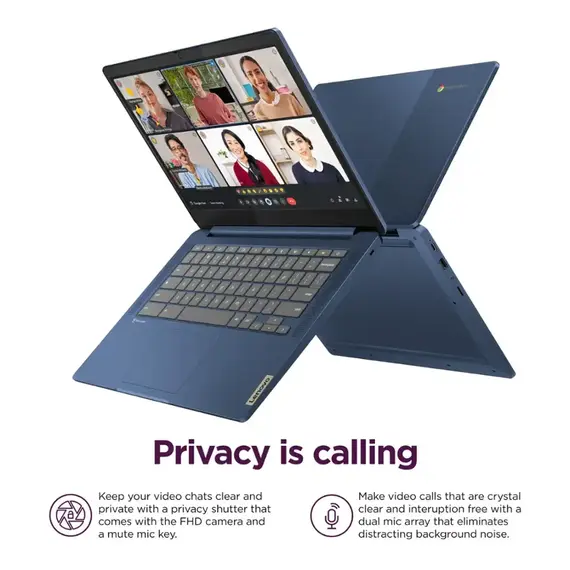 LENOVO IP SLIM 3 CHROME 14M868 82XJ004AUS LAPTOP 14 FHD MediaTek Kompanio 520 4GB RAM 64GB EMMC CHROME OS ABYSS_BLUE, 2 image