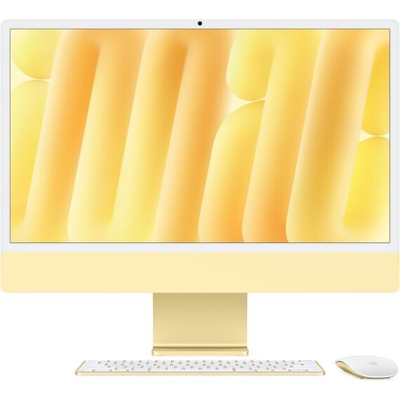 Apple 2024 iMac All-in-One Desktop Computer with M4 chip with 10-core CPU and 10-core GPU: Built for Apple Intelligence, 24-inch Retina Display, 16GB Unified Memory, 256GB SSD Storage; Yellow, RAM: 16GB, Velicina hard diska: 256GB, Color: Yellow