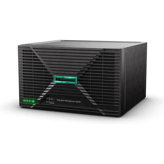 HPE ProLiant MicroServer Gen10 Plus Server with one Intel Xeon E-2224 Processor, 16 GB Memory, and 4 Large Form Factor (LFF) Non-hot Plug Drive Bays, SKU: P16006-001, 2 image