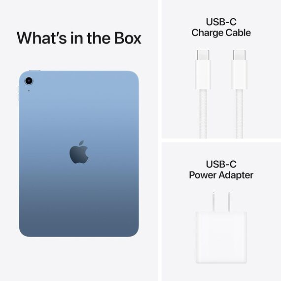 Apple iPad 11-inch: A16 chip, 11-inch Model, Liquid Retina Display, 256GB, Wi-Fi 6, 12MP Front/12MP Back Camera, Touch ID, All-Day Battery Life — Blue MD4H4HC/A, Velicina hard diska: 256GB, Color: Blue, 2 image