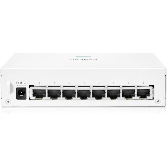 HPE Networking Instant On Switch Series 1430 8-Port Gb Unmanaged Layer 2 Ethernet Switch | 8X 1G | Fan-Less | US Cord (R8R45A#ABA), Model: 8G