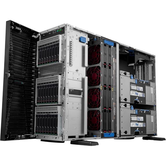 Hewlett Packard Enterprise ProLiant ML350 Gen11 Tower Server w/one Intel Xeon Silver 4410Y Processor, 2.0GHz 12‑core 1P 64GB‑R MR408i‑o 8SFF 2x480GB SSD 2x800W RPS (HPE Smart Choice P69310-005), SKU: P69310-005, 2 image