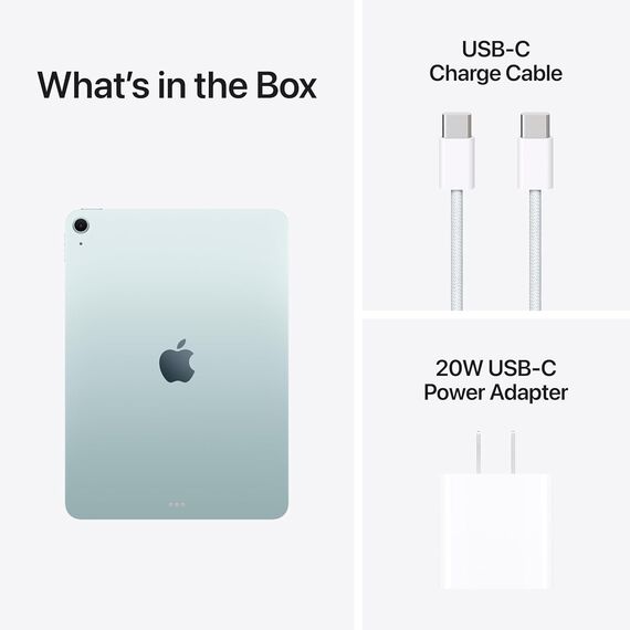 Apple iPad Air 11-inch with M3 chip Built for Apple Intelligence, Liquid Retina Display, 128GB, 12MP Front/Back Camera, Wi-Fi 6E, Touch ID, All-Day Battery Life — Blue, Velicina hard diska: 128GB, Color: Blue, 2 image